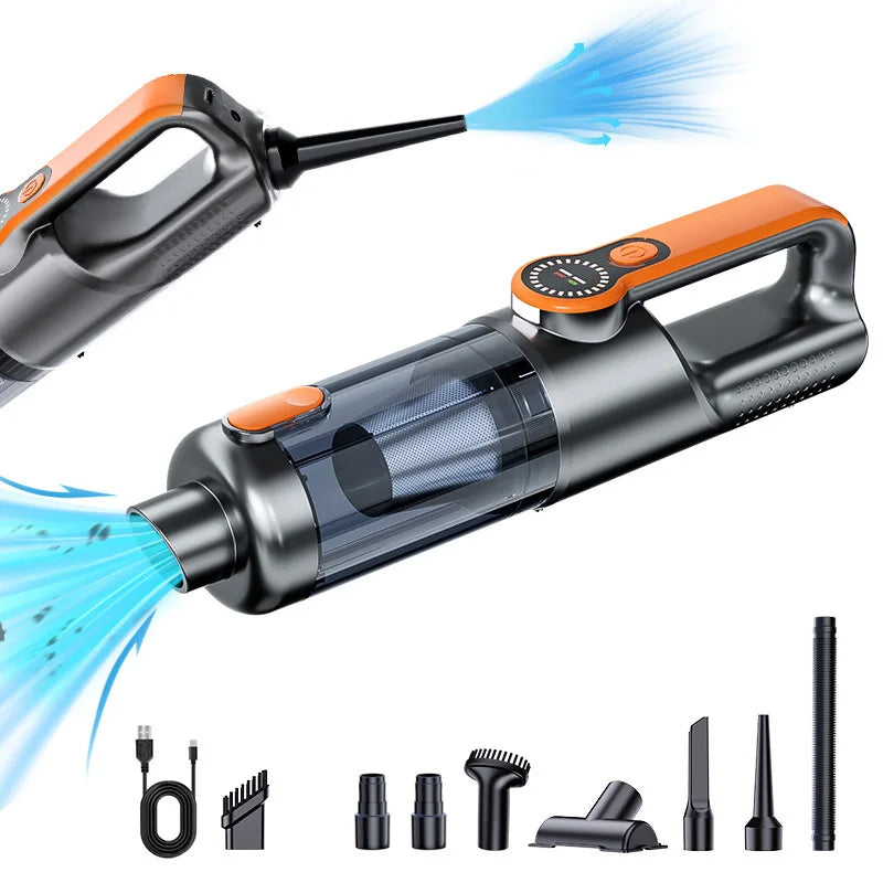 NovaPrime F16 Portable Car Vacuum Cleaner – 17,000PA Wireless Handheld with Dust Dump