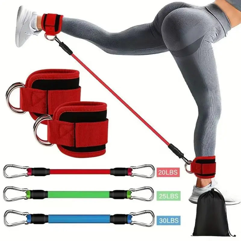 6-Piece Leg Resistance Band Set