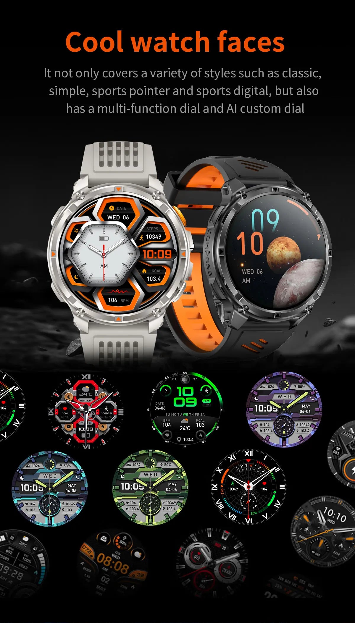 2026 New T-Rex3 Pro GPS Tracker 1100mAh Smartwatch Men 120-Day Standby Clock Rugged Outdoor Sport 10ATM Waterproof Call Watches