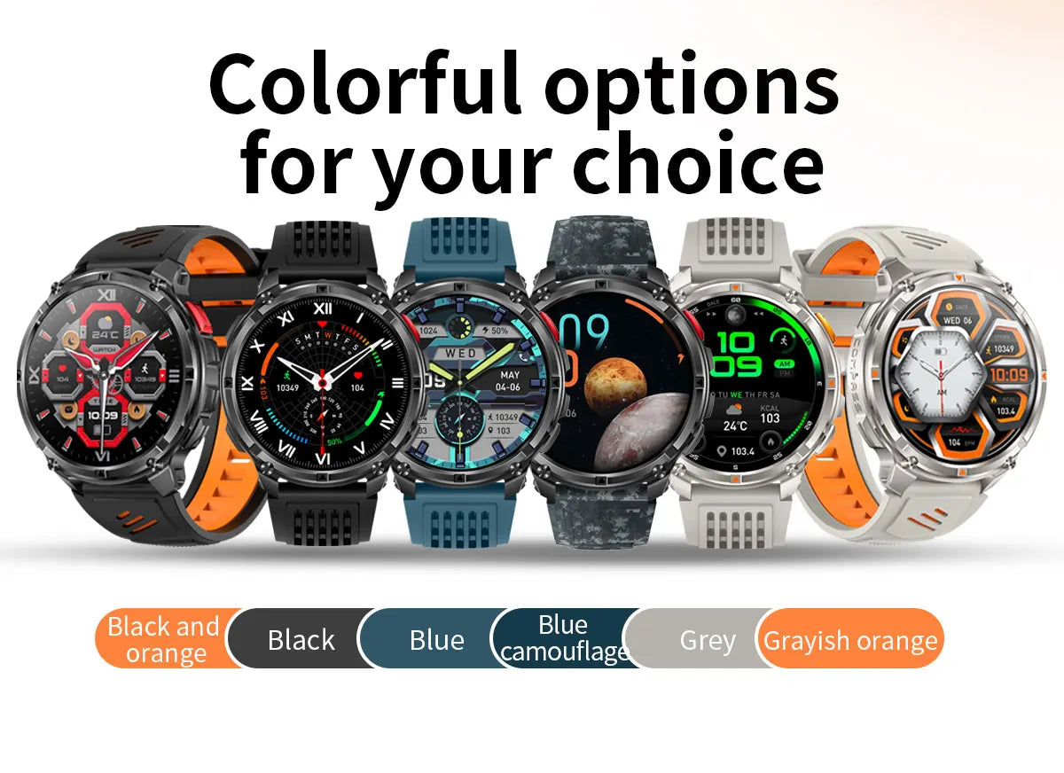 2026 New T-Rex3 Pro GPS Tracker 1100mAh Smartwatch Men 120-Day Standby Clock Rugged Outdoor Sport 10ATM Waterproof Call Watches