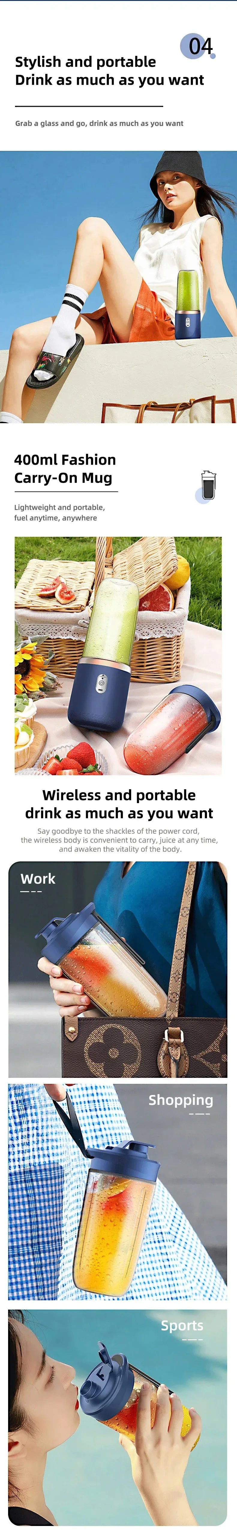 Mini Travel Blender 400ML