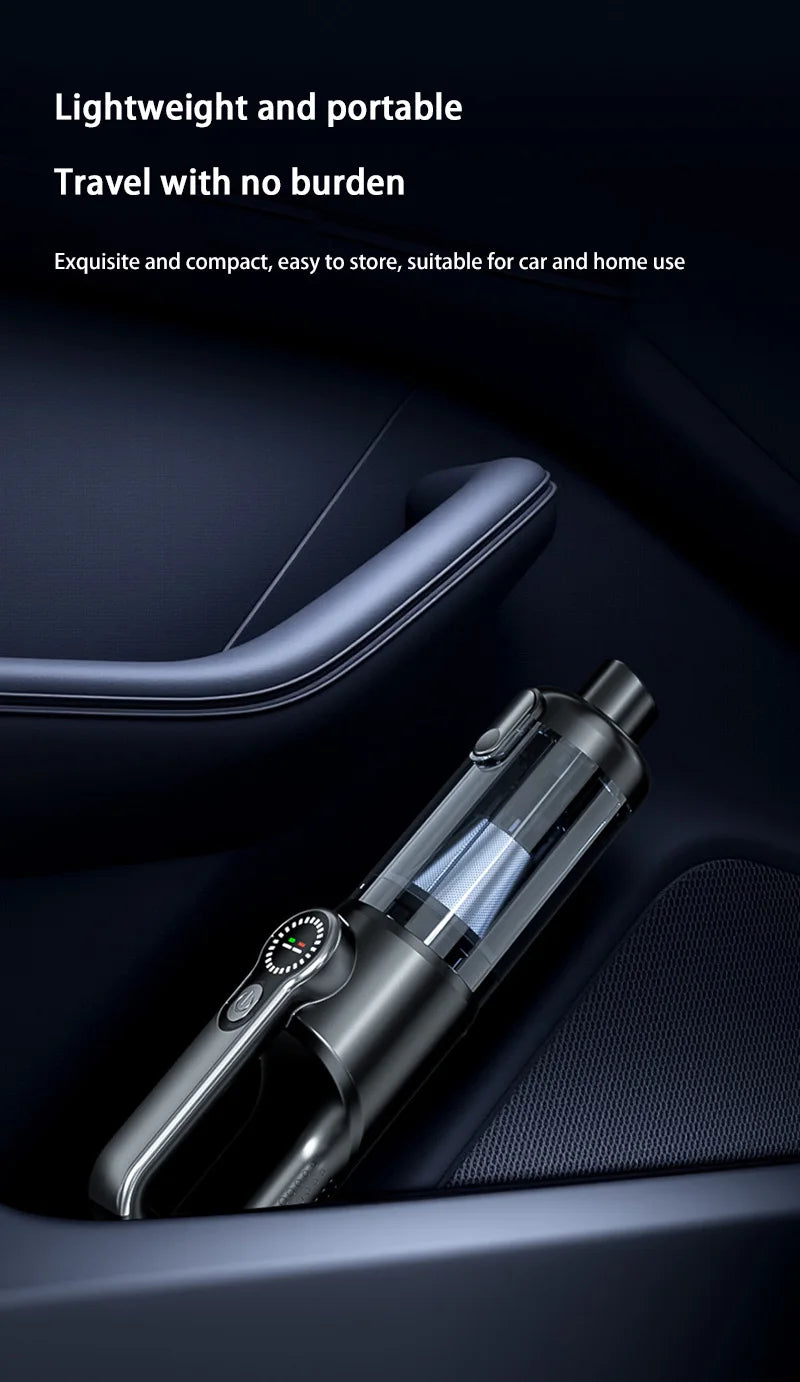NovaPrime F16 Portable Car Vacuum Cleaner – 17,000PA Wireless Handheld with Dust Dump