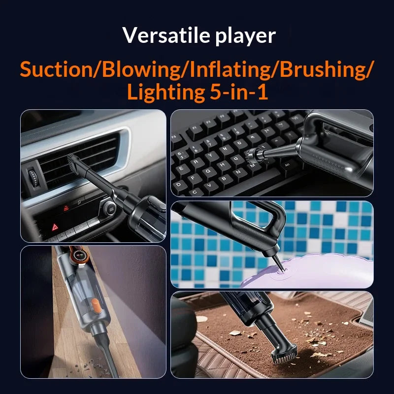 NovaPrime F16 Portable Car Vacuum Cleaner – 17,000PA Wireless Handheld with Dust Dump
