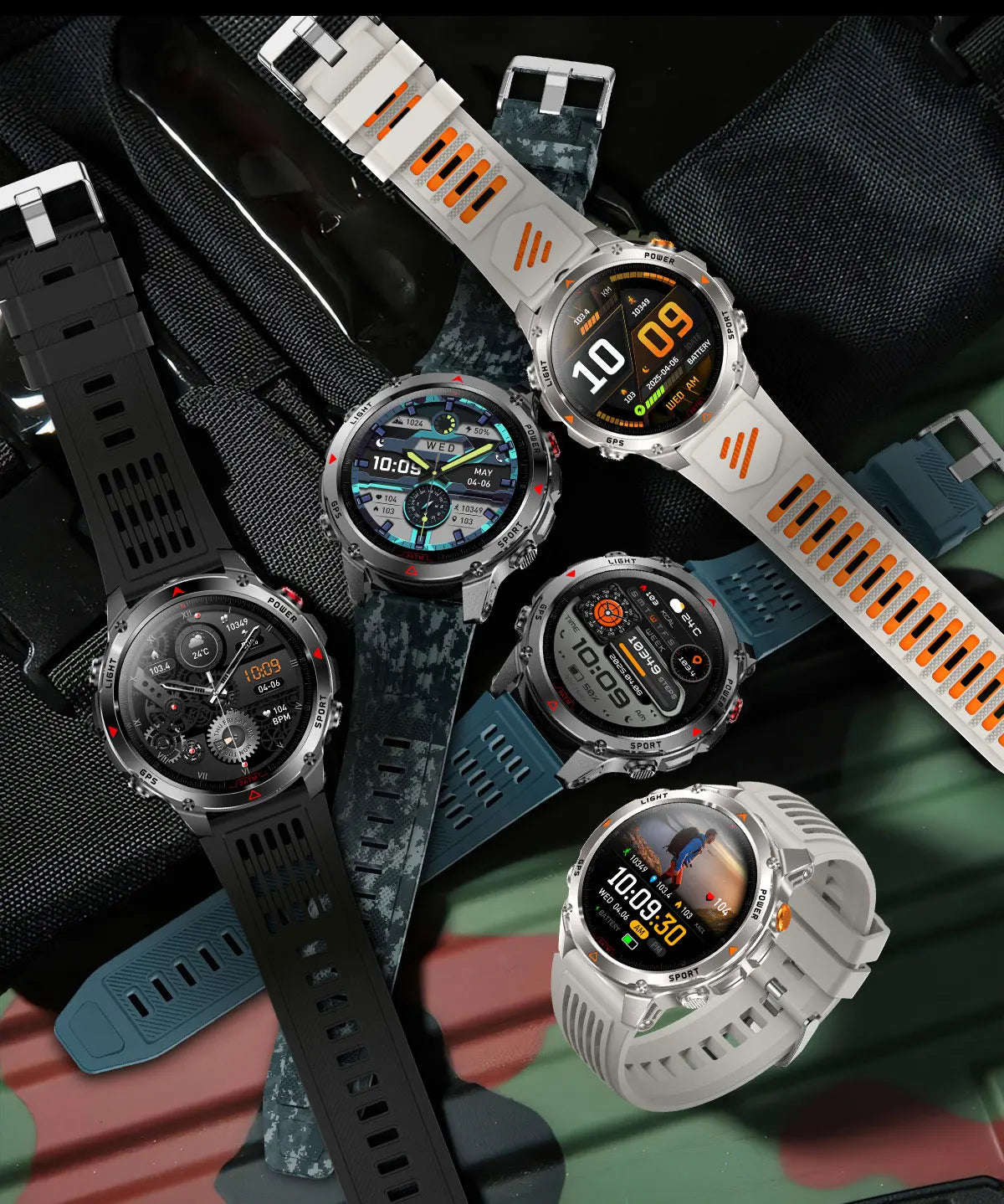 2026 New T-Rex3 Pro GPS Tracker 1100mAh Smartwatch Men 120-Day Standby Clock Rugged Outdoor Sport 10ATM Waterproof Call Watches