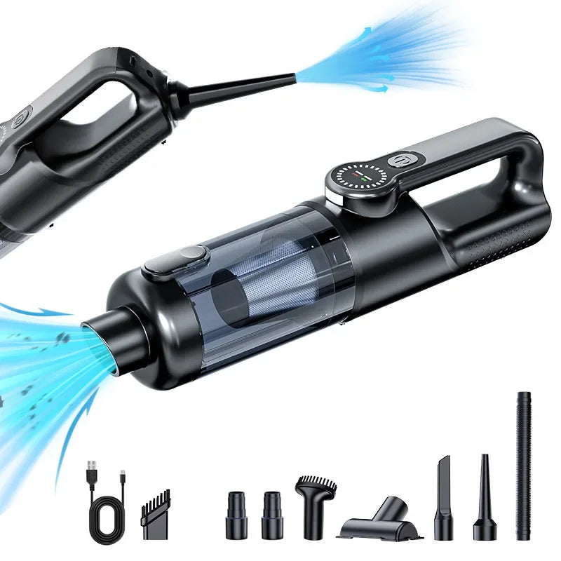 NovaPrime F16 Portable Car Vacuum Cleaner – 17,000PA Wireless Handheld with Dust Dump